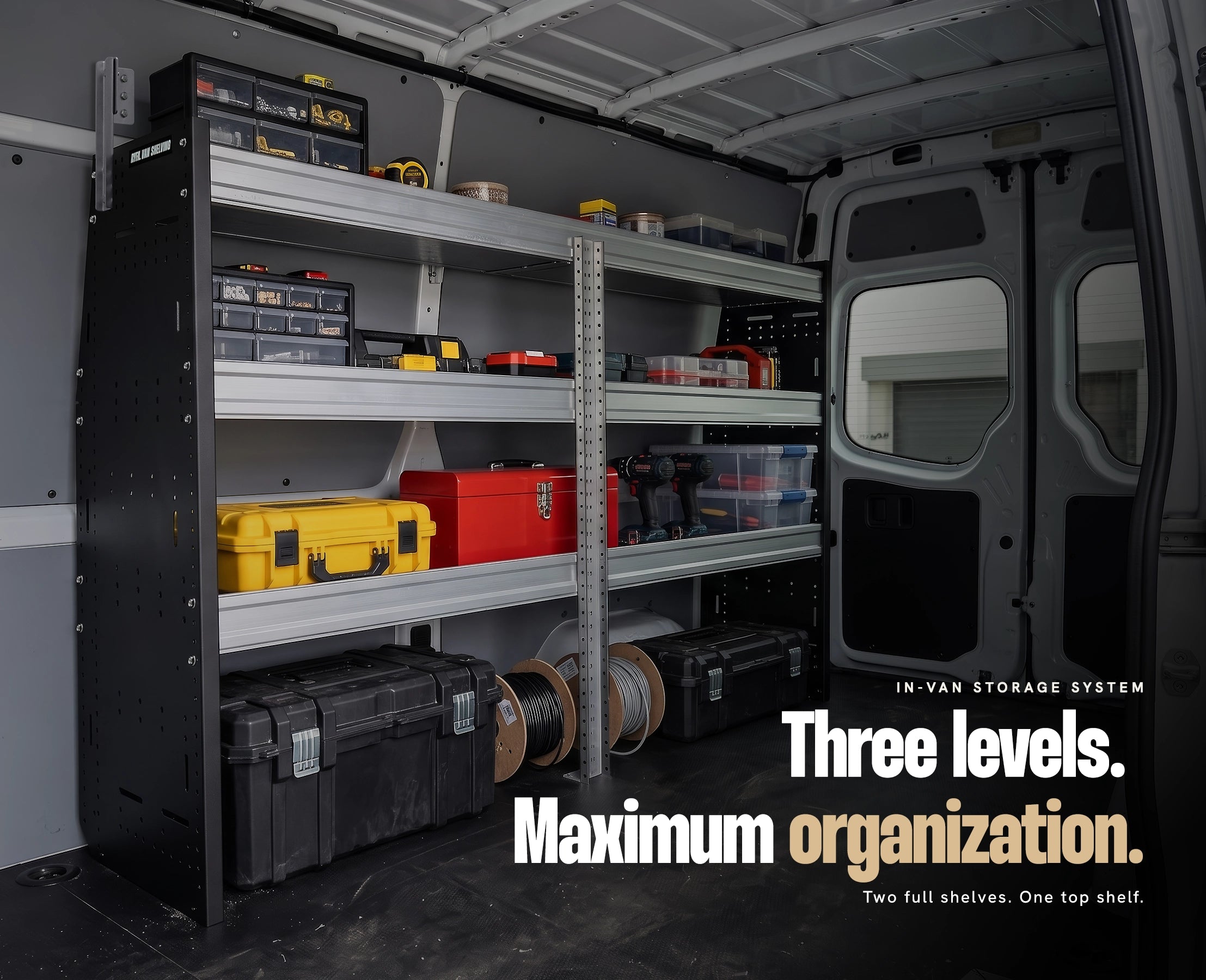 RYFA STOWMASTER 3-Tray Cargo Van Shelving