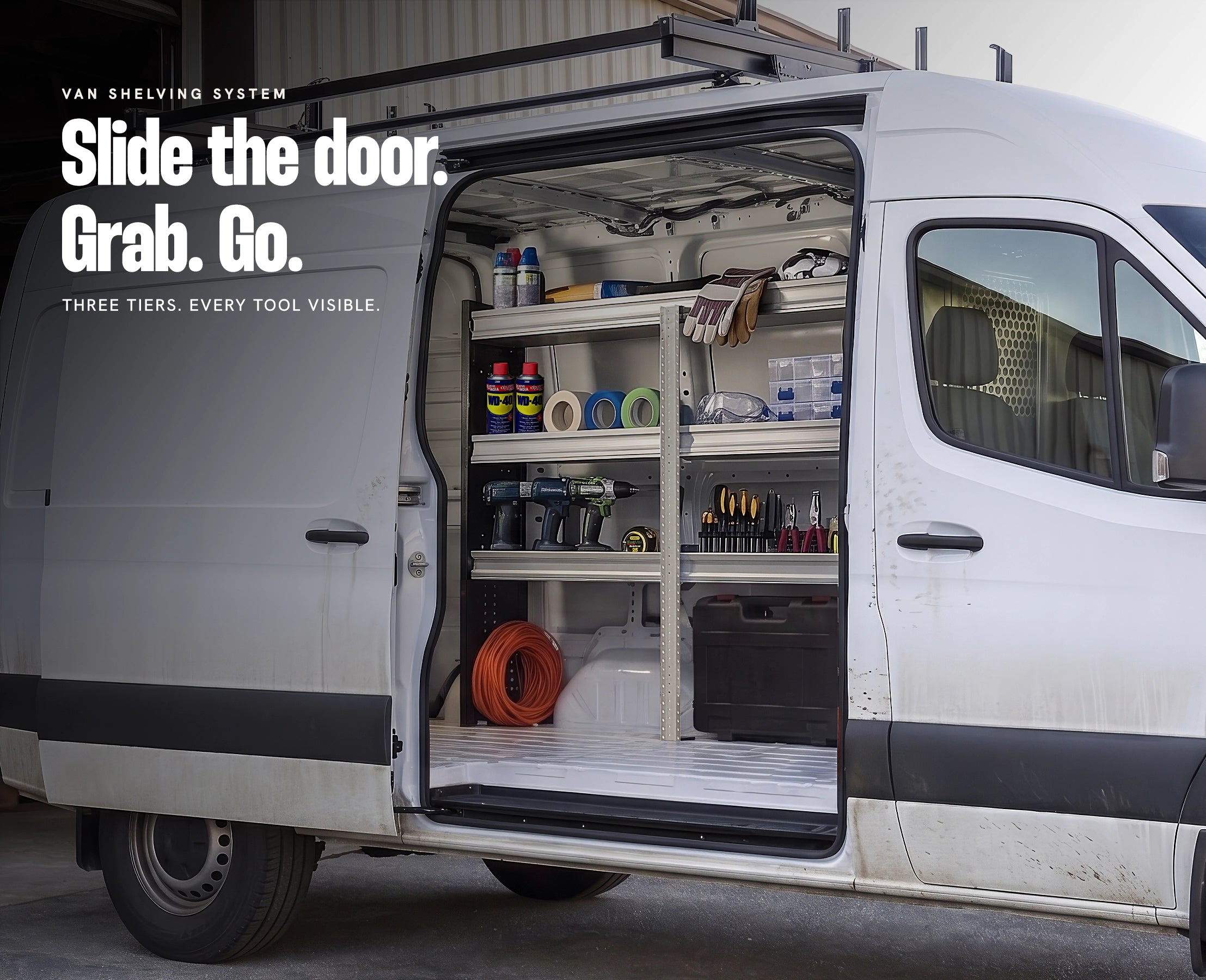 RYFA STOWMASTER 3-Tray Cargo Van Shelving