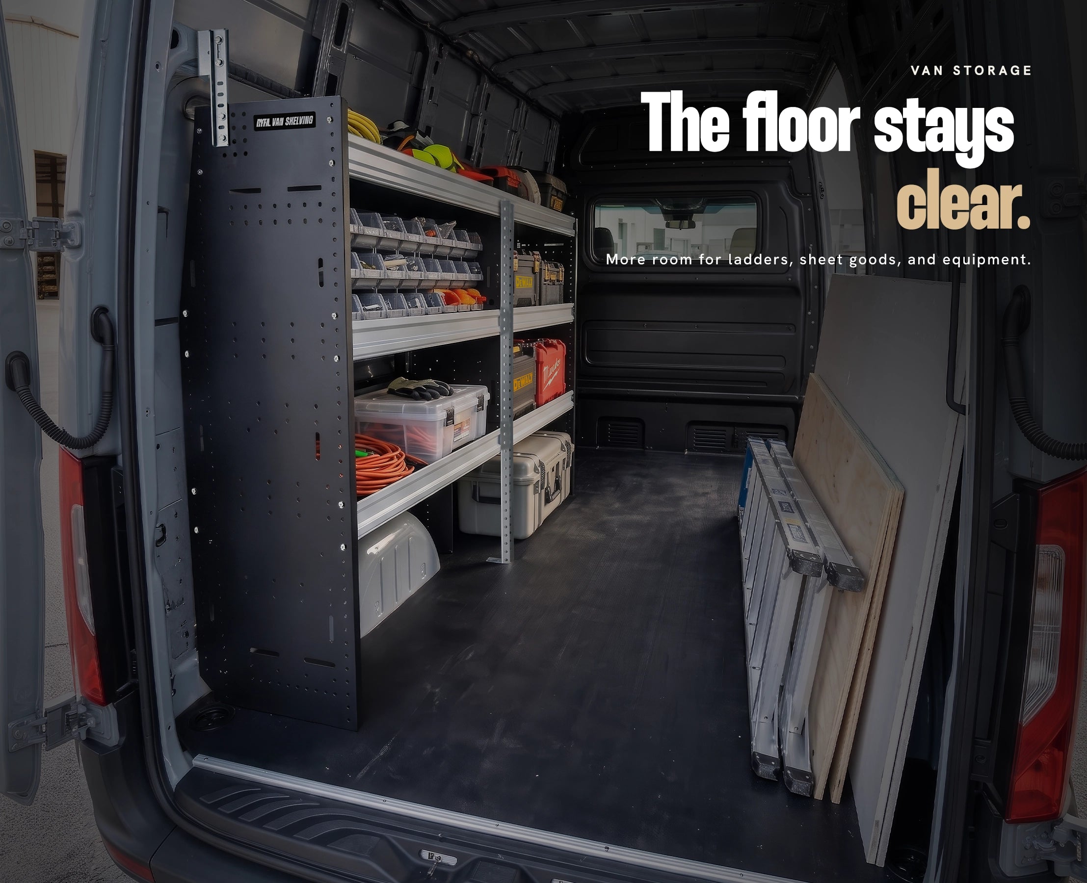 RYFA STOWMASTER 3-Tray Cargo Van Shelving