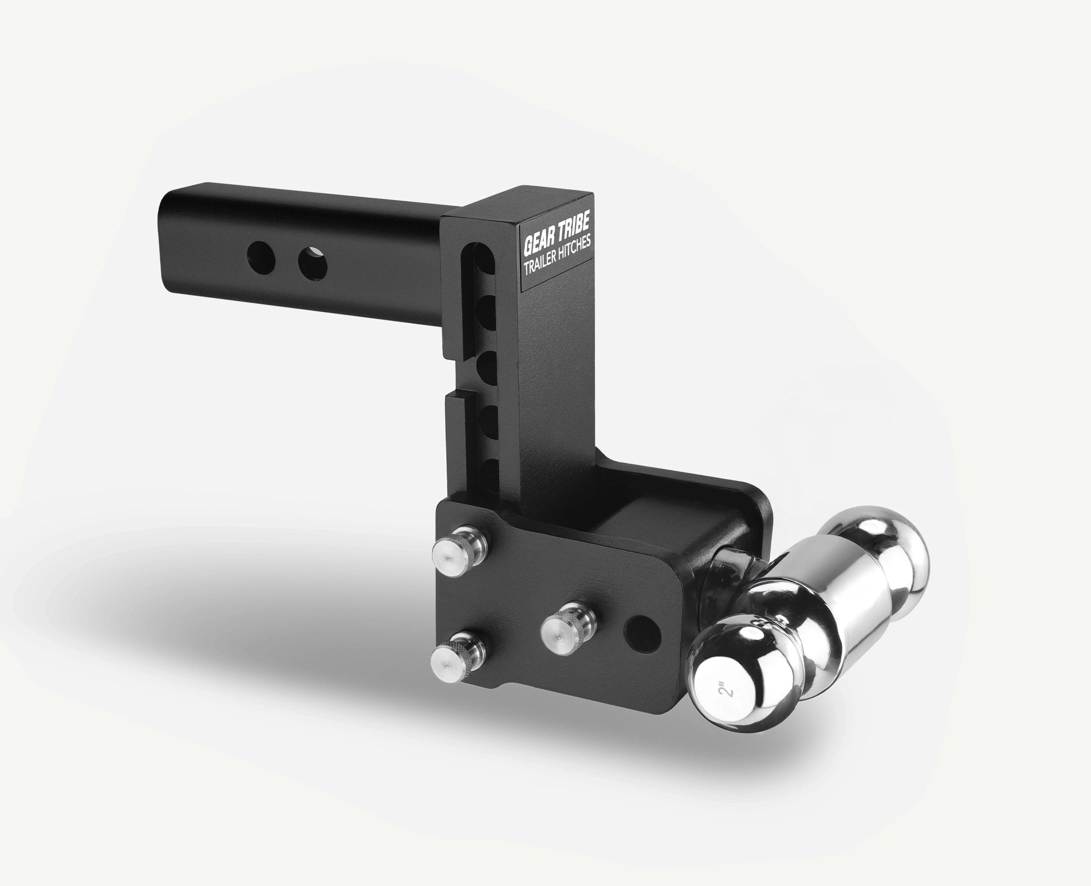 Geartribe Towmaster Trailer Hitch Ball Mount Fits 2” Receiver, 5” Drop